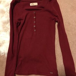 Hollister Button Up Sweater Tee